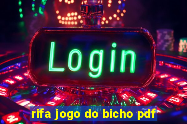 rifa jogo do bicho pdf